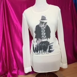 Tango mango collection size Xs. Beautiful, sheer double layer top. Long …